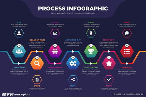 多彩過程信息圖設計 計算機信息技術開發的視覺敘事